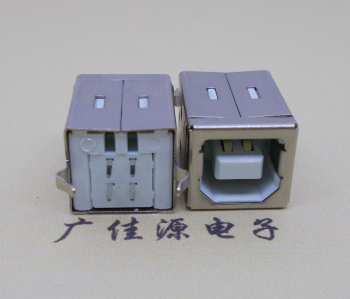 山西USB BF180度母座 打印机接口 立式直插带赛