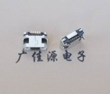 山西迈克小型 USB连接器 平口5p插座 有柱带焊盘