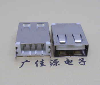 山西USB AF立式 直插 加长款17.5MM 大电流3A插座