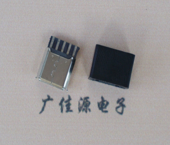 山西麦克-迈克 接口USB5p焊线母座 带胶外套 连接器
