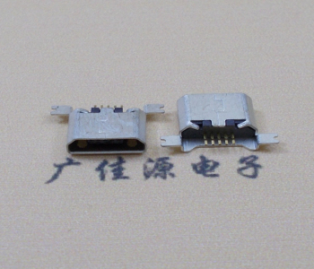 山西MK USB B Type 沉板0.9母座后两脚SMT口不卷边