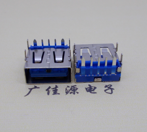 山西 USB5安大电流母座 OPPO蓝色胶芯,快速充电接口