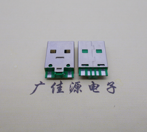 山西usb5a公头.5p焊线带ic.大电流oppo闪充